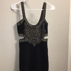 Little black and gold dress